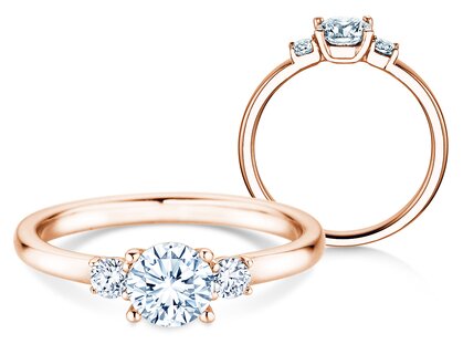 Ring Glory Petite Diamant in Roségold
