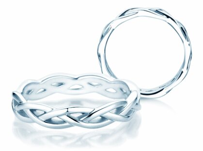 Ring Curve in Silber