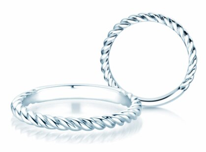 Ring Loop in Silber